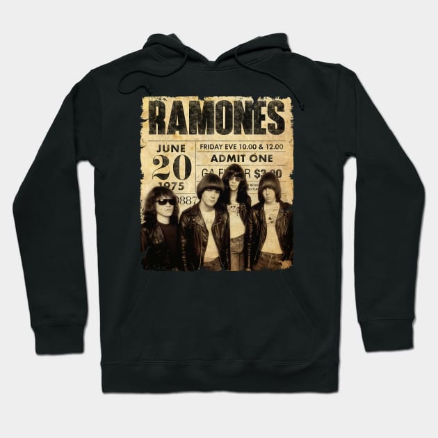 RAMONES 1975 Hoodie by The Fan-Tastic Podcast